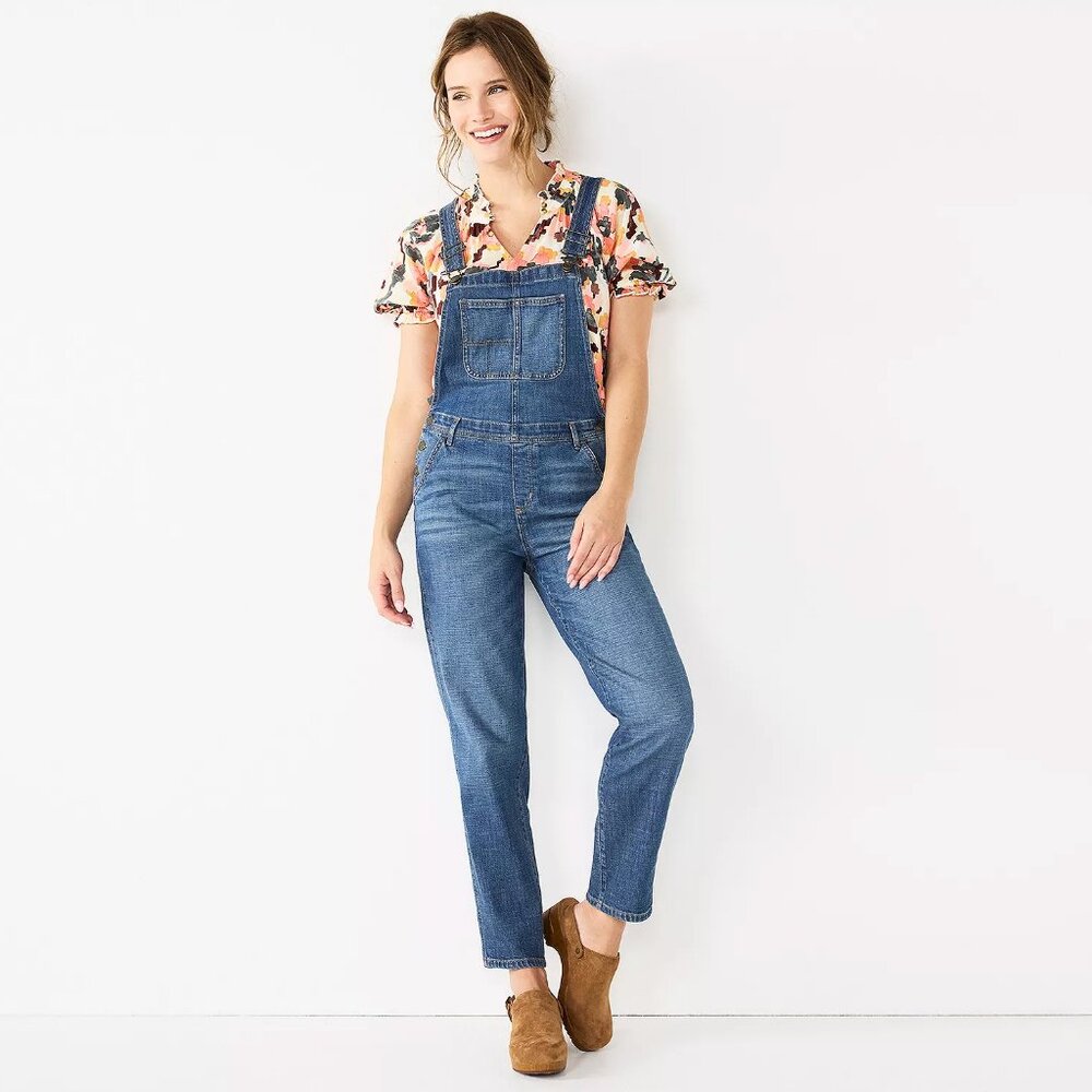 Sonoma Classic Jean Overalls Medium Wash - Size 2